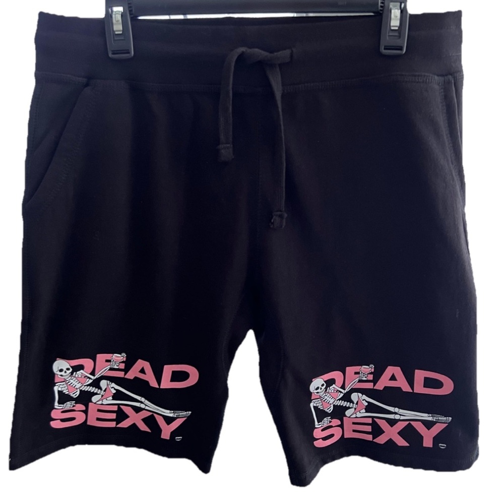 Chomp Dead Sexy Black Shorts Size Large